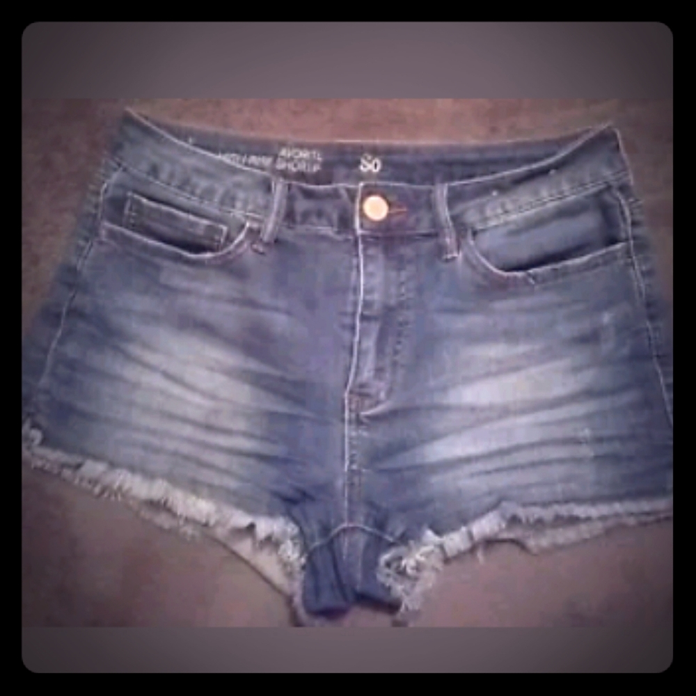 SO Blue jean Shorts Jr's size 9 Only Worn A Couple Times
